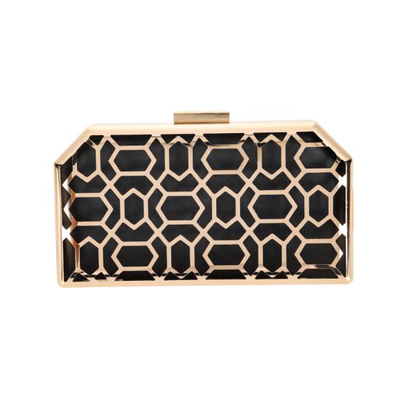 Buy cheap 240g 18*12cm Hexagon Woman Purse Clutch Frame With Covers from wholesalers