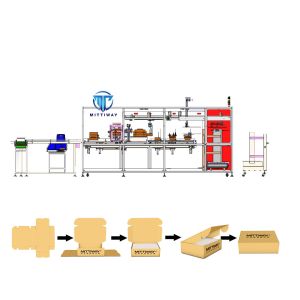 Automatic hot melt glue tray former machine