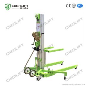 Buy cheap Portable Manual Material Lift with Swivel Locks Manually operated from wholesalers