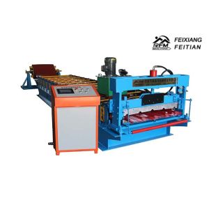 China Sheet Metal Roll Forming Machines / Roof Tile Making Machine 1 Year Warrantee on sale