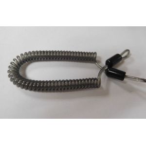 Multicolours High Security Stainless Steel Tooling Coiled Lanyards with Double