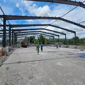 5m Bay Prefabricated Steel Structure Warehouse Building High Fire Resistance