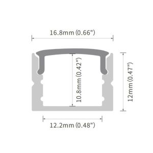 Buy cheap PMMA Diffuser IP20 LED Aluminium Track Channel 6063 Alloy from wholesalers