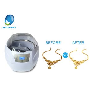 Buy cheap Silver Jewellery Digital Household Ultrasonic Cleaner With 600ml Tank Capacity , 42000Hz Frequency from wholesalers