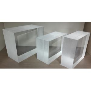 Buy cheap Transparent Acrylic Wall Panels System for Infinity Edge Pool Custom Manufacturing & CNC Cutting Service from wholesalers