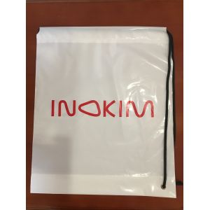 Buy cheap PE Printed Rope Single Shoulder Plastic Drawstring Backpack For Clothes , Gifts , Universal Packaging from wholesalers