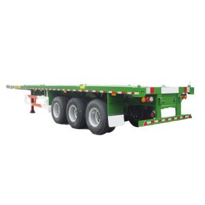 Buy cheap 12m Flatbed Truck Trailer 12R22.5 Flatbed Semi  Snowrunner FUWA from wholesalers