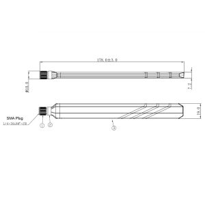 Buy cheap DVB-T Digital Video External Antenna with SMA Plug from wholesalers