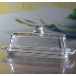 Buy cheap Rectangle Cake Glass Charger Plates With Cover from wholesalers