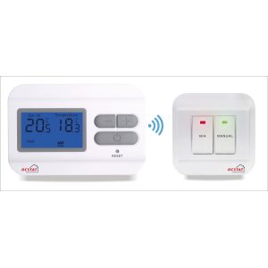 China Wall Mount Electric Boiler Thermostat With Emergency Heat Setting on sale
