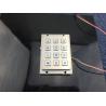 Buy cheap 3*4 brushed keys 12 digit keypad metal numerical keyboard for access controls from wholesalers