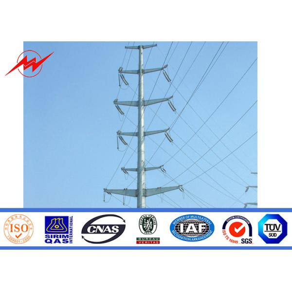 Buy cheap Q345 Bitumen Electrical Power Pole Polygonal Distribution Arms Available from wholesalers