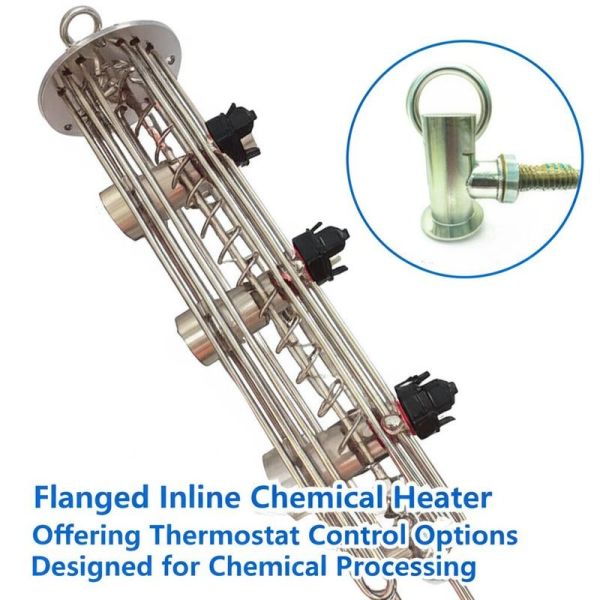 Buy cheap Flanged Inline Chemical Heater Offering Thermostat Control Options Designed for Chemical Processing Providing and Temperature Control from wholesalers