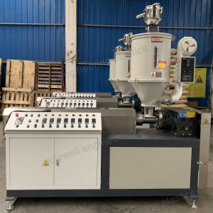 Buy cheap PA66 GF25 Nylon Tape Dedicated Extruder Mainframe Single Screw Plastic Extruder from wholesalers