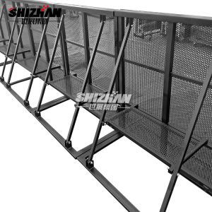 Buy cheap Black Folding Q235 Steel Crowd Control Barrier Event Protective 30kg from wholesalers