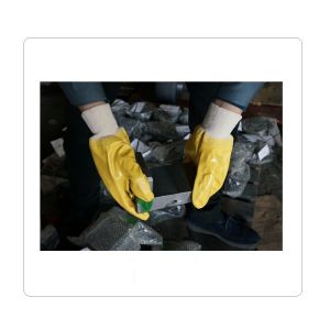 Buy cheap Cotton Liner Oil Resistant Work Gloves from wholesalers