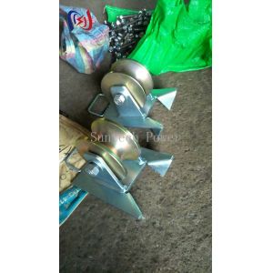 Buy cheap 10KN Pithead Cable Sheave Roller Wire Pulling Sheaves With Hook from wholesalers