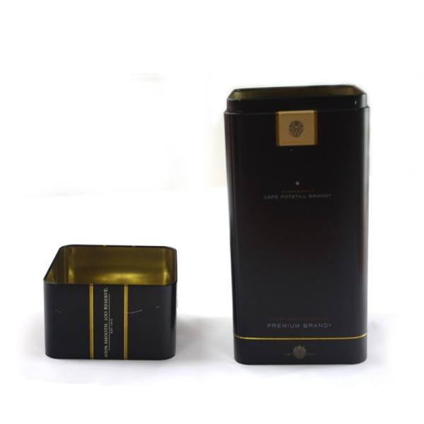 Buy cheap Wholesale premium square wine tin with emboss logo from wholesalers