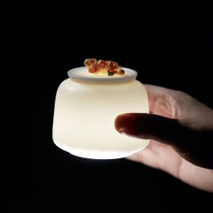 Functional Design 4.7"DIAX7”H Ceramic Container With Lid Multifunctional