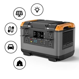 MPPT Controller 2400W Portable Power Station LED Lighting System For Solar