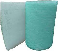 Reliable fiberglass cotton filter suitable for high exposure spray painting rooms