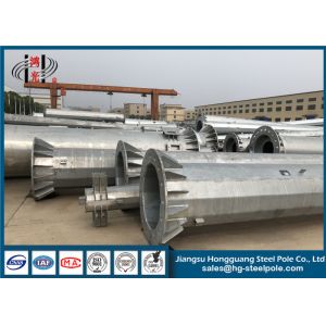 Buy cheap Galvanized Steel GR65 500KV Power Transmission Poles from wholesalers