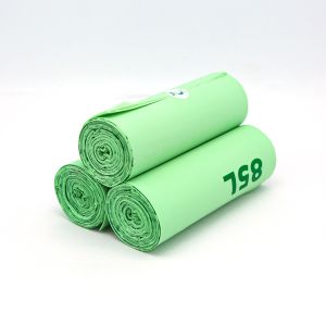 Buy cheap Drawstring Compostable Bin Liners Eco Trash Bags Hot Stamping from wholesalers