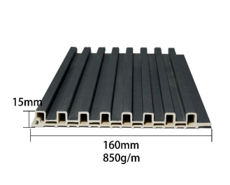 Quality 15mm Thickness WPC Fluted Wall Panel Customized Surface Wall Lamina 850g/m for sale
