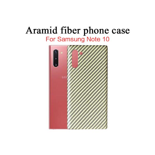 Yellow Matte Twill Aramid Samsung Note 10 Waterproof Case