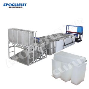 Buy cheap Long Service Life Block Ice Maker with Brine System and Ice Crusher 5000 kilos per Day from wholesalers