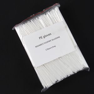 Buy cheap 120 Pairs / Bag Ultra Thin Disposable Transparent Pe Plastic Gloves from wholesalers