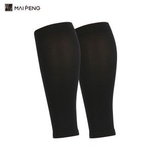 Nylon / Spandex Calf Compression Leg Sleeve 20-30 Mmhg For Sports