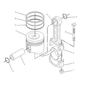 Buy cheap 1046374 Piston Engine 104-6374 Ring 3G2848 Pump Group Piston Cylinder Liner 3G-2848 from wholesalers