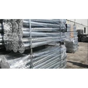 High Strength Bond Metal Ground Screw / Ground Screw Piles Saving Cost Effective