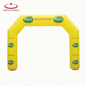 New Design outdoor round advertising inflatable arch with verlcro logo printing