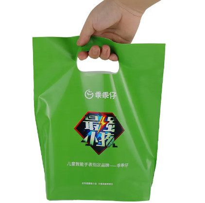 Buy cheap Shopping Custom Printed Die Cut Handle Bags Opaque Recycled Poly Bag from wholesalers
