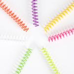 Stationery Use Notebook Plastic Coil Spiral Nylon Spiral Coil Rolls Single Loop