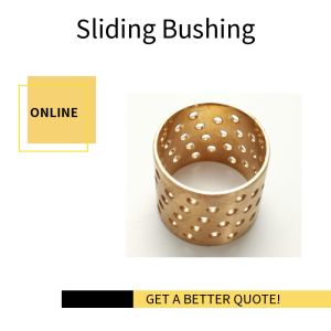 Thin Walled Structure WB702 Flange Bronze Bushing With Holes