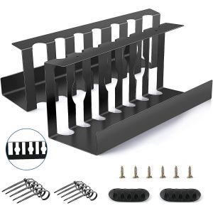 Buy cheap Office Home Space Saving Cable Management Tray with Hook Type Installation and Cable Clamps from wholesalers