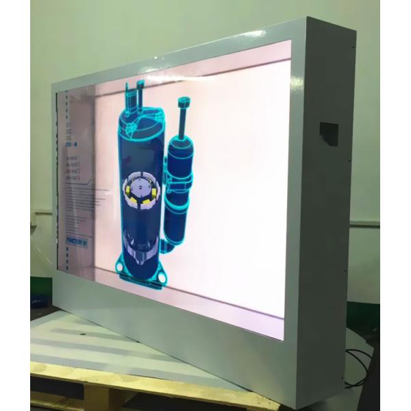 Quality Horizontal Transparent LCD Screen With IR Remote Control Function for sale