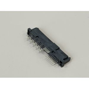 High-Speed SAS 29P IDC Female Cable Connector 180° with Peg, Phosphor Bronze