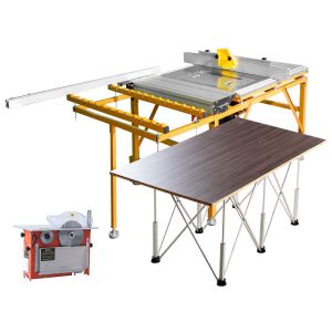 Buy cheap Double Blade Circular Slide Table Saw Woodworking Machinery Wood Panel 220V 2600w from wholesalers