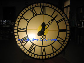 Buy cheap analog wall clocks with night lights illumination backlit and Westminster chime from wholesalers