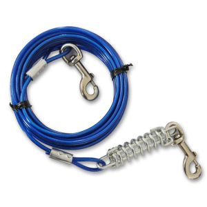 Buy cheap Blue Medium Duty 20FT Dog Tie Out Cable with 920 Lbs Break Strength for Dogs up to 50 Lbs from wholesalers