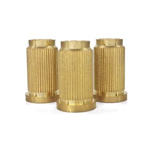 Buy cheap High-Temperature Resistant M6 Brass Knurled Insert Nut with Flange OEM ODM Custom Service from wholesalers