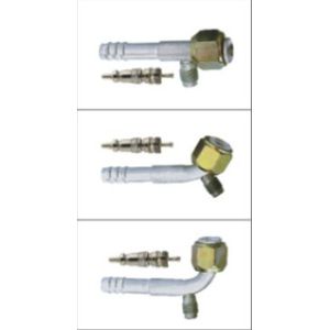 Buy cheap #6 #8 #10 #12 Al joint with R12 valve ( Female Flare)/Straight 45° 90°Shape / auto air conditioning hose fitting from wholesalers