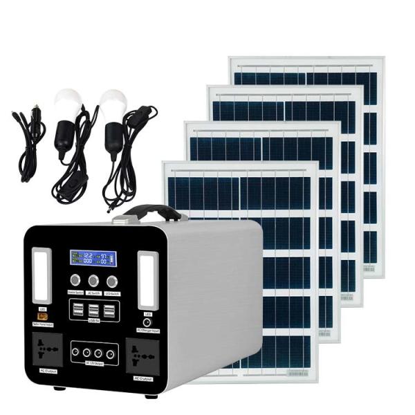 Quality Solar generator 1000W 220V 110V Lithium battery solar portable power bank station 1000W for sale