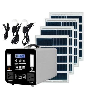 Buy cheap Solar generator 1000W 220V 110V Lithium battery solar portable power bank station 1000W from wholesalers