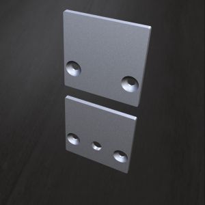 35*35mm Circular LED Profile Strip Extrusion Anodized Aluminium Alloy