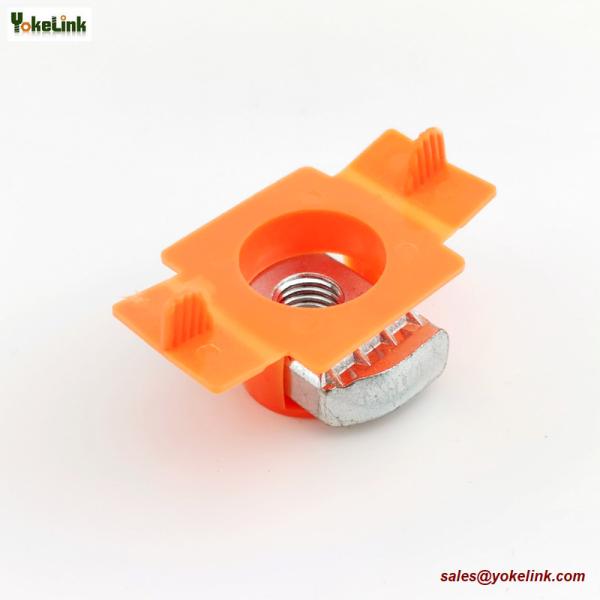 Quality Zinc plating Steel M6 Strut Channel Spring Nut M6 with plastic wing for sale